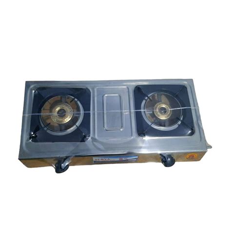 Silver Surya City Stainless Steel LPG Gas Stove For Kitchen At Rs 1080