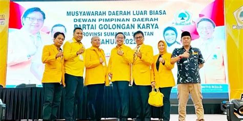 Aklamasi Bobby Adhityo Rizaldi Nahkodai Dpd Golkar Sumsel Golkar