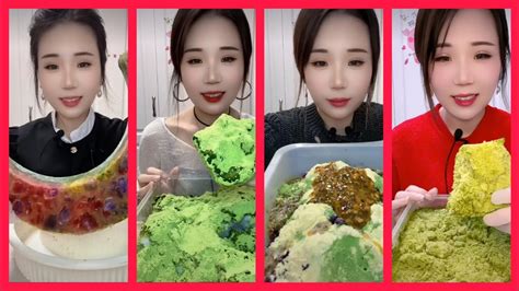 Asmr Refrozen Shaved Ice Eating With Matcha Milk Powder Passion