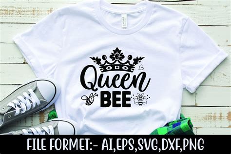 Queen Bee Graphic By Print Ready Store Creative Fabrica