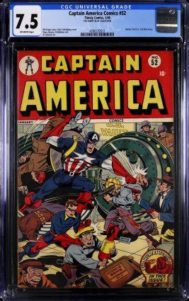 ComicConnect CAPTAIN AMERICA COMICS 52 CGC VF 7 5