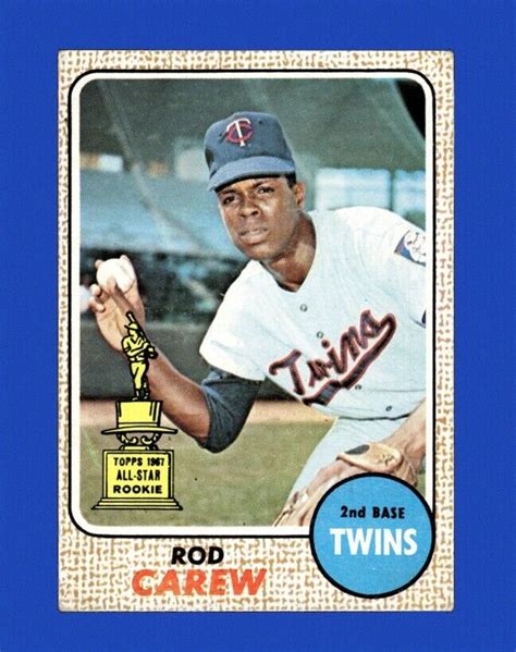 1968 Topps Set Break 80 Rod Carew Vg Vgex Crease Gmcards Ebay