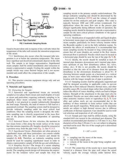 Astm D Standard Practice For Sampling Steam