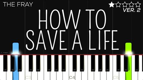 The Fray How To Save A Life EASY Piano Tutorial YouTube