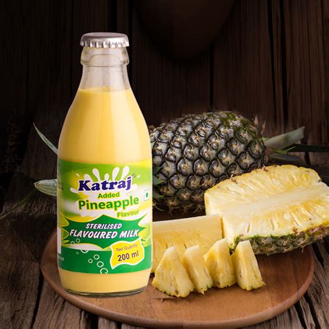 Flavoured Milk Pineapple Katrajdairy