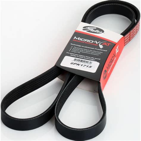 Gates Micro V Multi Ribbed Drive Belt 6 Rib X 1715mm 6pk1715 Drive