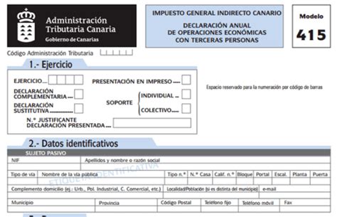 Rellenar Modelo 415 Infomodelos Es 2020