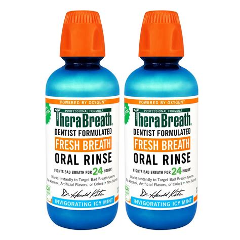 Therabreath Mouthwash Fresh Breath Icy Mint Ml X Bottles