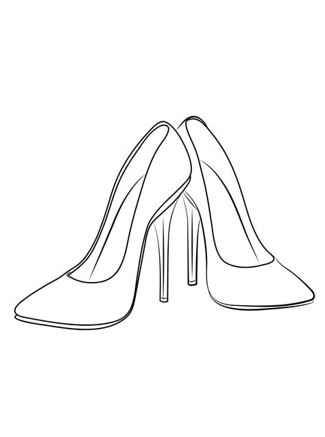 25images High Heels Coloring Pages Online Free For Kids