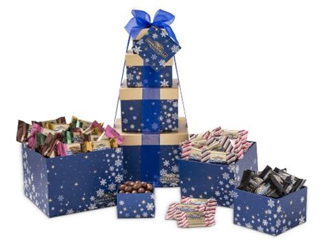 Ghirardelli Holiday Chocolate Tower, Winter Whishes, 4 Count, 1.75 lb ...