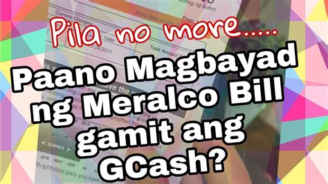 Paano Magbayad Ng Meralco Bill Gamit Ang Gcash Youtube