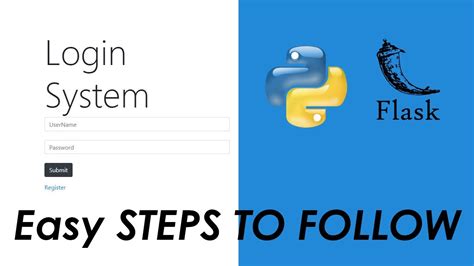 How To Make Flask Login And Register Website With Python Youtube