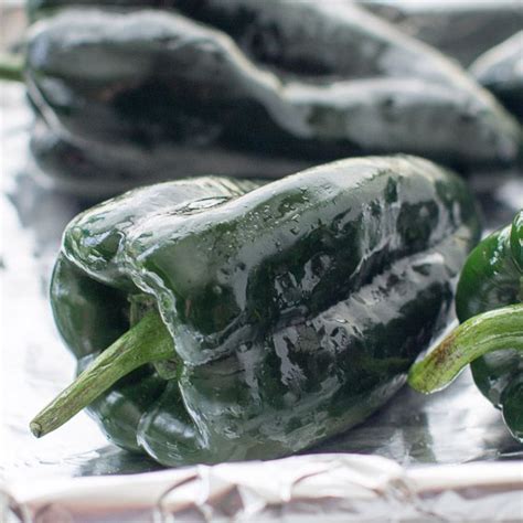 How To Roast Peppers And Chilies Recipe Stuffed Peppers Roasted Poblano Peppers Stuffed