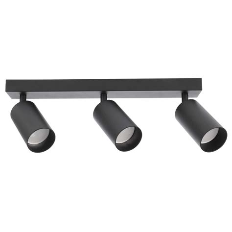 Malga Black Spot Surface Mounted Strip Luminaire Xgu Black