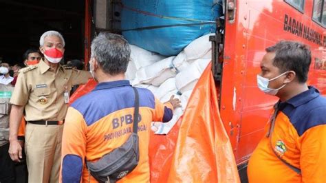 Gerak Cepat Bantu Korban Erupsi Gunung Semeru Pemprov Jateng Kirim 50