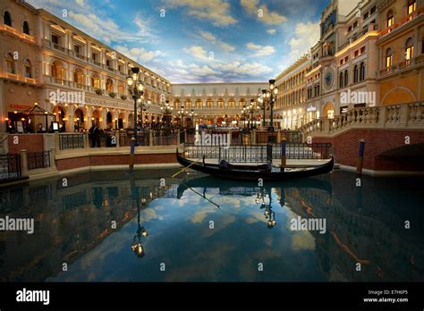 Gondola Grand Canal And St Marks Square Inside The Venetian Resort