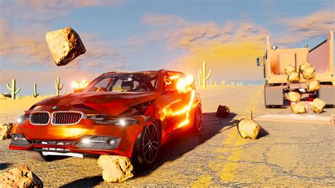 Dangerous Objects And Car Crashes Beamng Drive Youtube