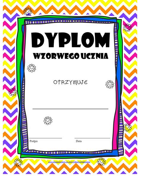 Dyplomy Szkolne I Przedszkolne Artofit