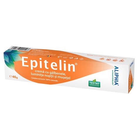 Epitelin Crema Cu Galbenele Aliphia 40 G Exhelios Farmacia Tei Online