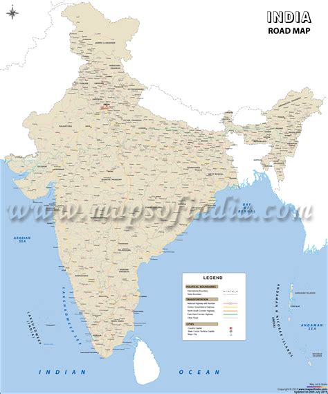 India Road Map Wall Map Of India Roads India Map Wall Maps Map