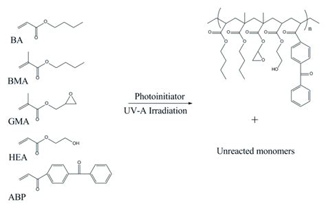 Chemical Structures Of Monomers And Synthesis Of Acrylic Syrups