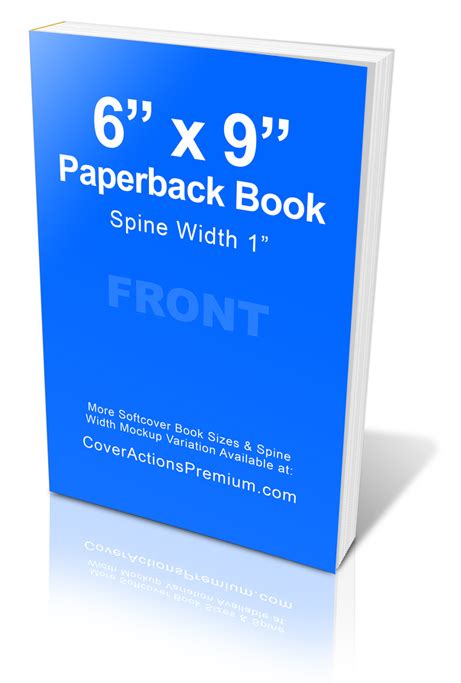 6x9 Paperback Book Mock Ups | Cover Actions Premium | Mockup PSD Template