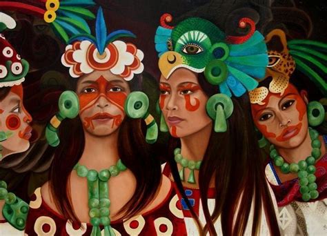 Porque Entre Los Mayas Las Reinas No Tuvieron Poder Pintura De