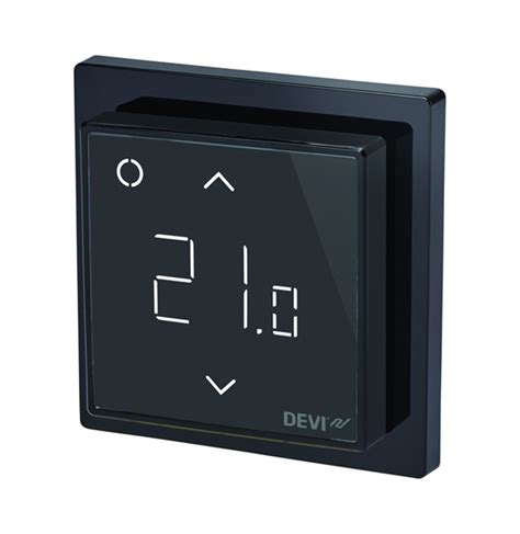 DEVI Smart Programmable Thermostat Black RSF Bathrooms