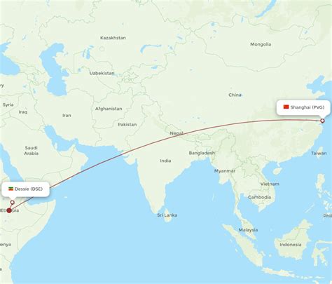 All Flight Routes From Dessie To Shanghai Dse To Pvg Flight Routes