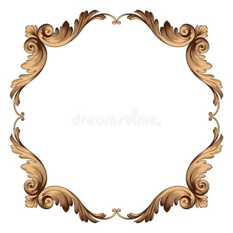 Classical Baroque Ornament Vector Stock Vector Illustration Of Damask Diploma 101008735