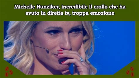 Michelle Hunziker Incredibile Il Crollo Che Ha Avuto In Diretta Tv