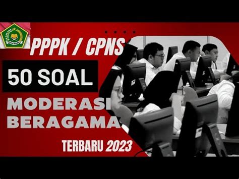 Latihan Soal Moderasi Beragama Terbaru Cpns Pppk Casn Kemenag