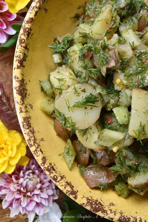 Lemon And Dill Potato Salad With No Mayonnaise