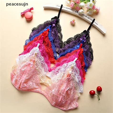 Peacesujn Mulher Lingerie Sexy Conjunto De Soutiens De Ruffle Transparente Quente Shopee Brasil