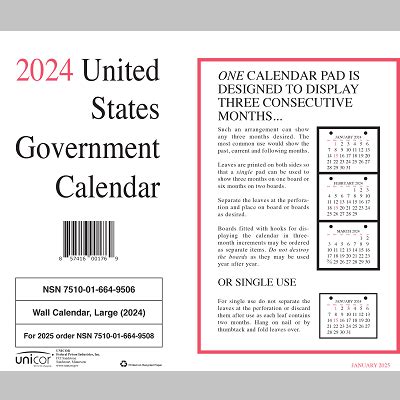 Federal Government Calendar 2024 Printable Peri Rubina