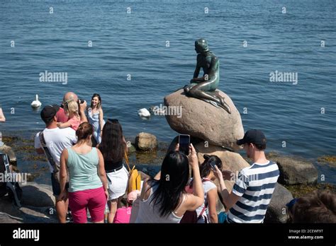 Little Mermaid Statue in Copenhagen Stock Photo - Alamy