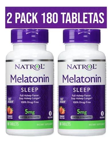 Melatonina 5 Mg Super Pack 180 Tabletas Extra Fuerza