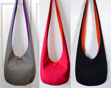 Made To Order Solid Color Hobo Bag Crossbody Bag Boho Purse Etsy