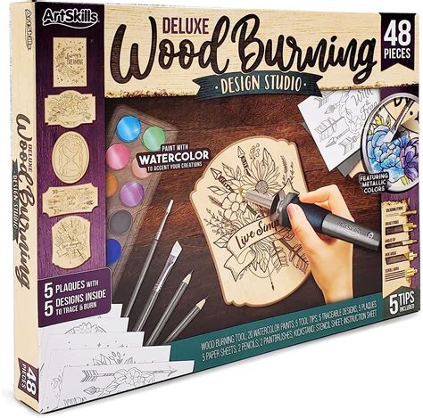 Artskills Deluxe Wood Burning Kit For Beginners Piece Pyrography