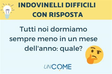 Indovinelli Difficili Con Risposta Intelligenti Matematici Per