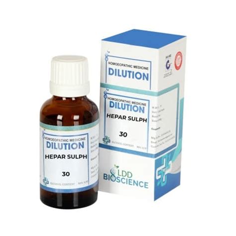 Ldd Bioscience Hepar Sulphur Dilution Ch Benefits Uses