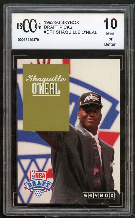 Skybox Draft Picks Dp Shaquille O Neal Rookie Card Bgs Bccg