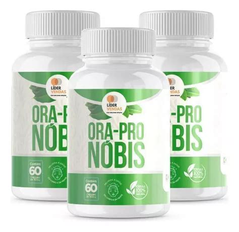 Ora pró nobis 60 Caps 500mg Kit 3 Potes MercadoLivre