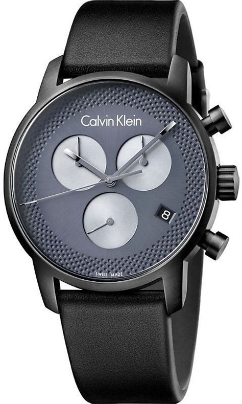 Calvin Klein K G C City Black Ion Plated Stainless Steel Watch