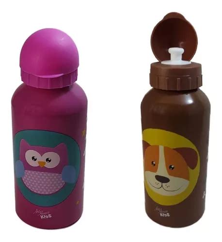 Garrafinha Squeeze Agua Suco Infantil Ml Inox Escolar Mercadolivre