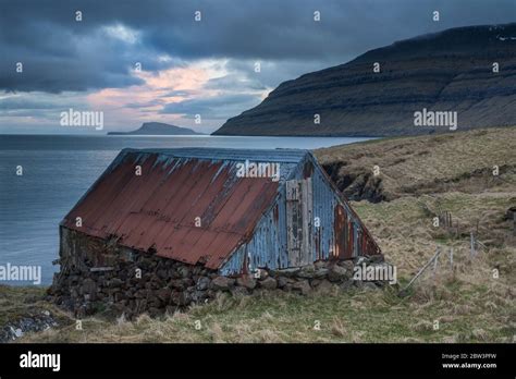 Classic Faroe Islands Scenery With Towering Cliffs Islands Mountains