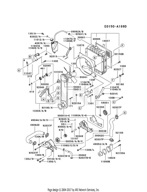 Kawasaki Fd D As Stroke Engine Fd D Parts Diagram For Cooling