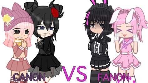 My Melodykuromi Canon Vs Fanon Sanrio Gacha Club Youtube