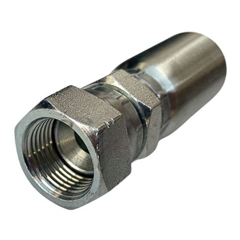 Conector Recto Rosca Jic Flare Hembra Para Manguera Teflon