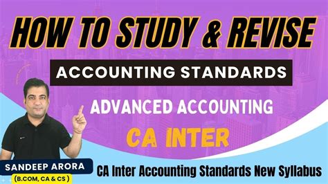 CA Inter Advanced Accounting How To Study Revise AS Accounting